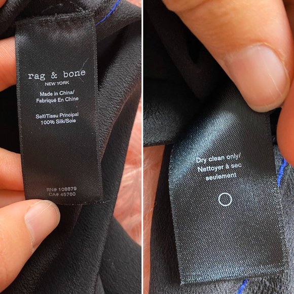 Rag & Bone Shields Silk Wrap Shirt - Picture 4 of 8